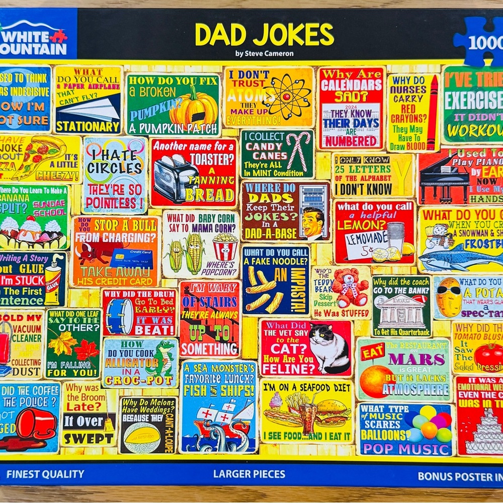 White Mountain Vibrant “Dad Jokes” Puzzle